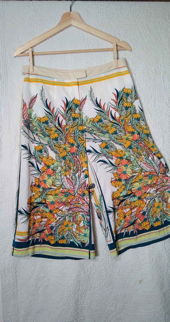 Vintage Silk Capri Pants