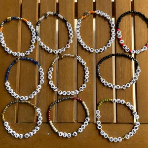 Star Wars phrases friendship style beaded bracelets inspired by the world of Star Wars.