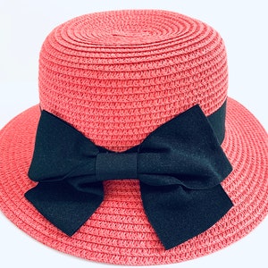 Super Cute Bow Hat -57cm - Roze