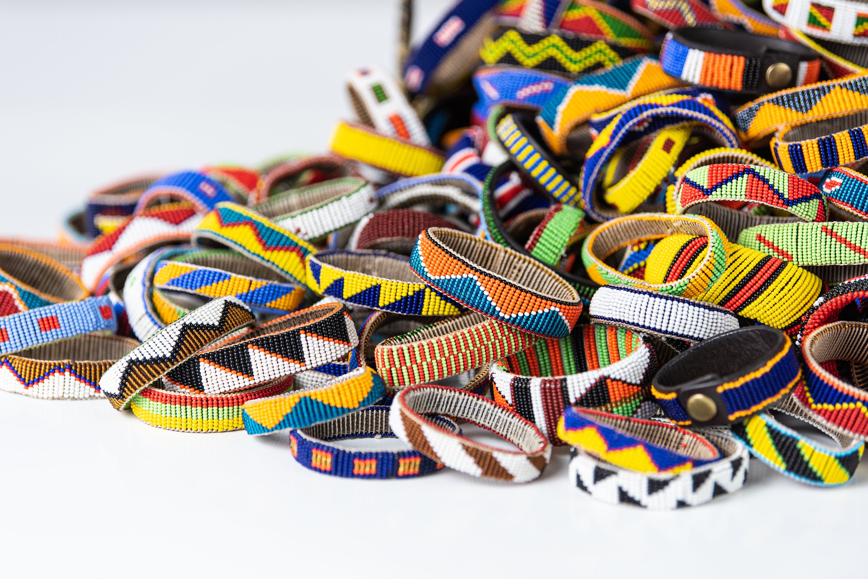Kenyan Beaded Bangle Bracelet Etsy
