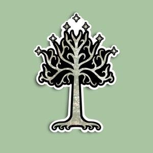 Lord of the Rings Sticker Pack II Tolkien Stickers ll Water Resistant Sticker II Laptop, Notebook stickers II Great Gift for Friends ll Nerd Tree of Gondor