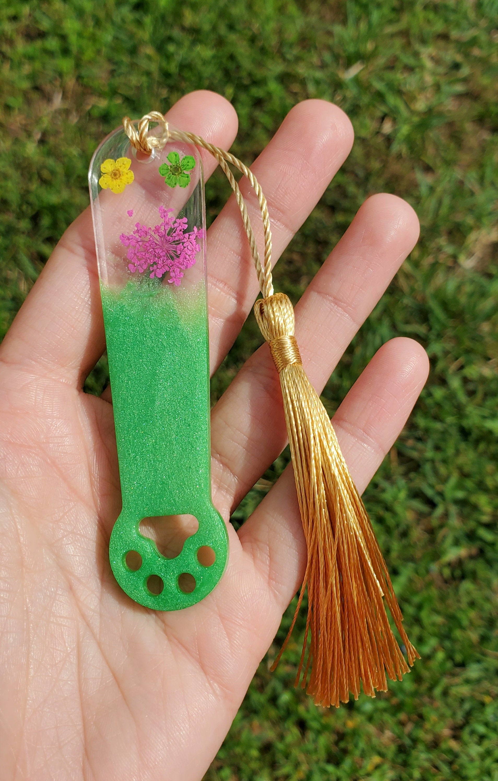 Green bookmarks personalized bookmark Etsy