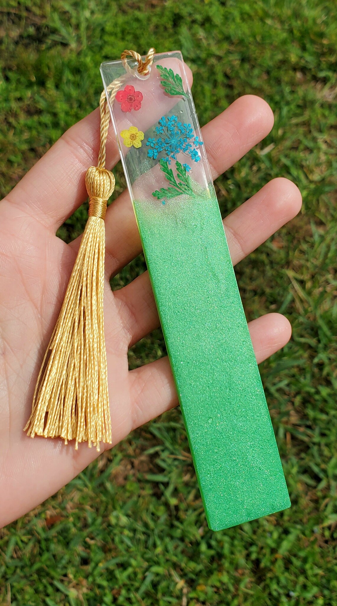 Green bookmarks personalized bookmark Etsy