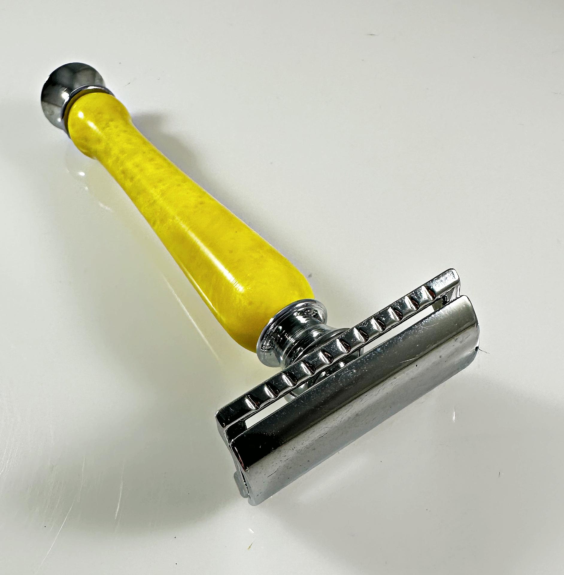 Yellow Alice Razor Crushed Yellow Safety Razor - Etsy