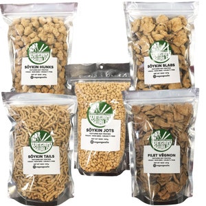 Family Pack – (5-Pack Combo) Textured Vegetable Protein – 12oz - FREE SHIPPING