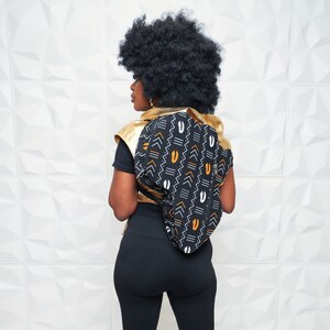 Map of Africa Backpack / Book bag in the shape of Africa / Handmade Back pack