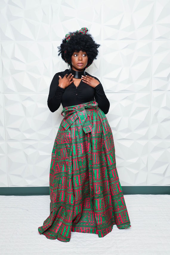 Dashiki skirt and outlet headwrap