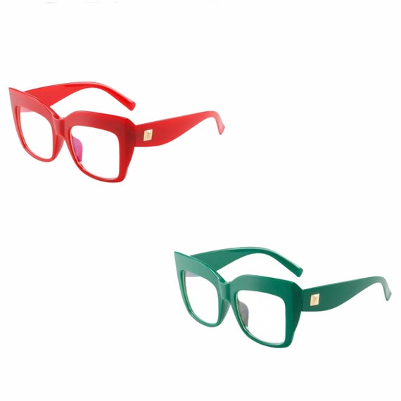 Square Fashion Oversized Eyeglasses Large Frames … - image 7