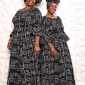 Indigenous Paisley Black Smock Top Dress