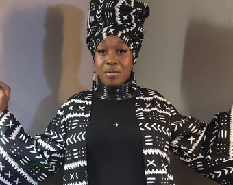 Kkunda Women's African Print Head Wrap, Ankara fabric headwrap headscarf, Ladies Scarf