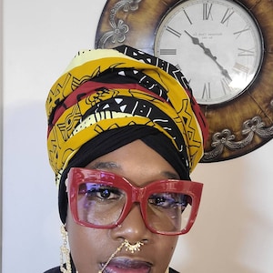 Square Fashion Oversized Eyeglasses Large Frames in a Colored Frame Clear Lens Classic 90s Retro