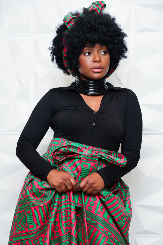 Dashiki skirt and clearance headwrap