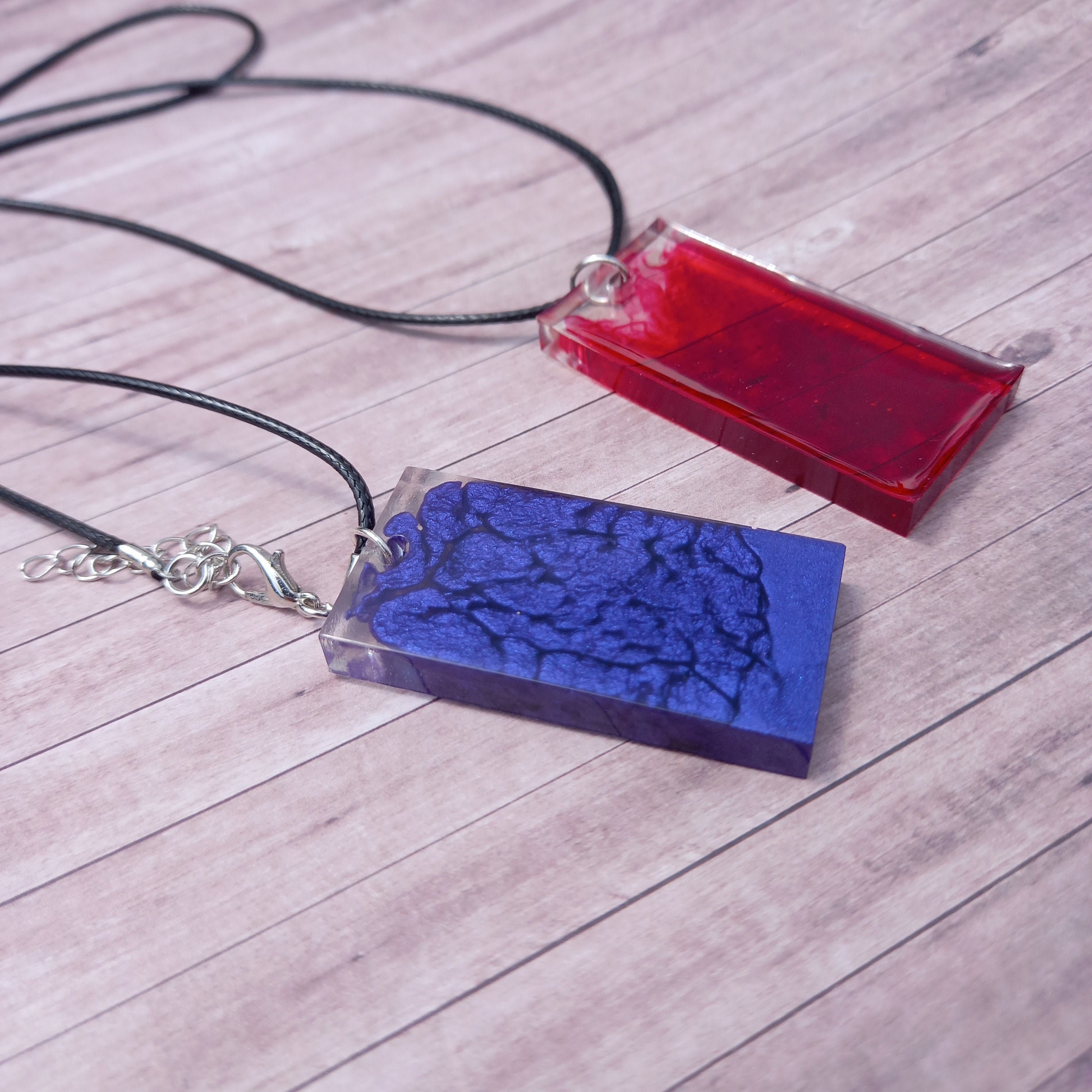 Resin pendant necklaces 2 Pack Etsy