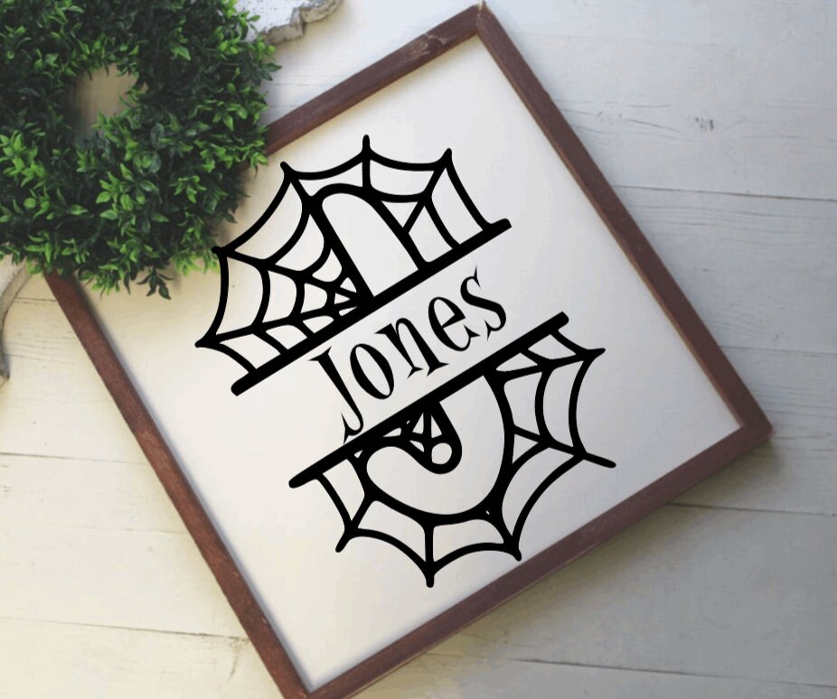 Webbed Letters SVG, Halloween Font I Fall I Halloween Digital Download ...