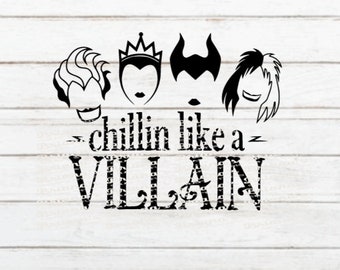 Villains SVG, Ursula, Maleficent, , Cruella De Ville, Stepmother I Fall I Halloween digital download