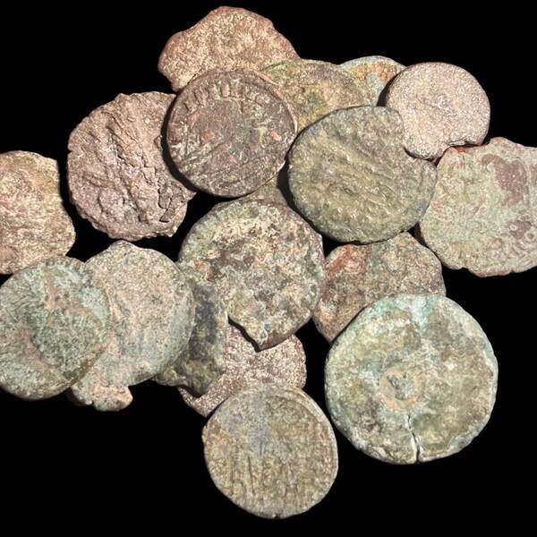 4 low grade 1600+ year old Roman coin Dating To The 4th Century AD | 100% AUTHENTIC!