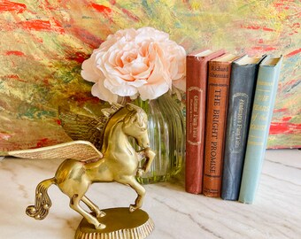 Vintage Brass Pegasus Flying Horse with Wings