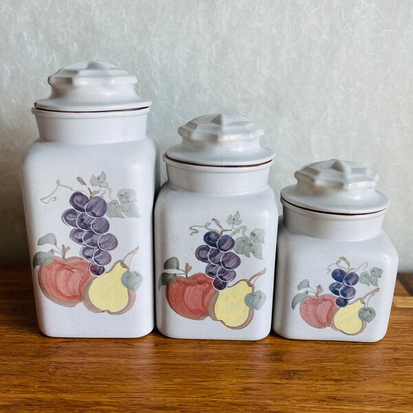 Italian Kitchen Canister Set Etsy