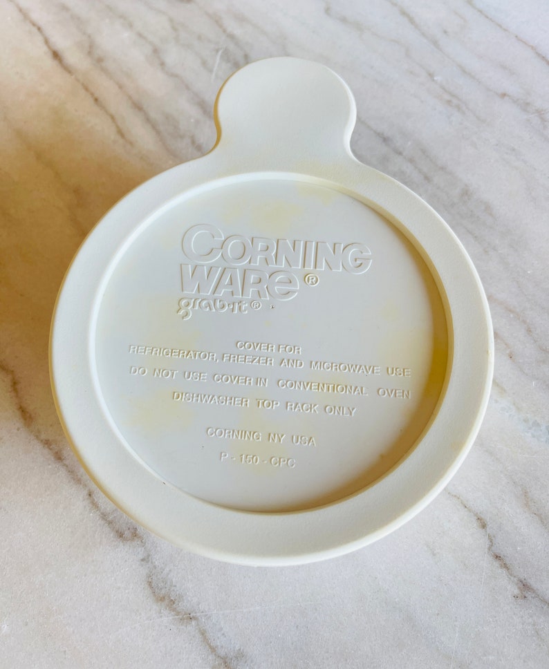 Corning Ware White Grab It, Heat n Serve Single Serving Bowl With and Without Glass Lid image 3