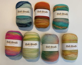 Wet Felted Soap Bar, Exfoliating Lemon and Mandarin Scented Soap, Unique Gift, Stocking Filler, Handmade in the UK