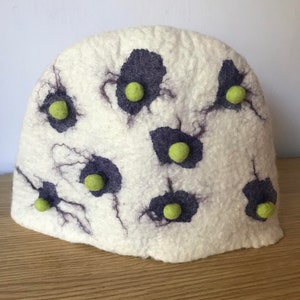 Large Wet Felted Tea Cosy -  Unique Gift for Tea Lover, Handmade Wool Felt, Table Art