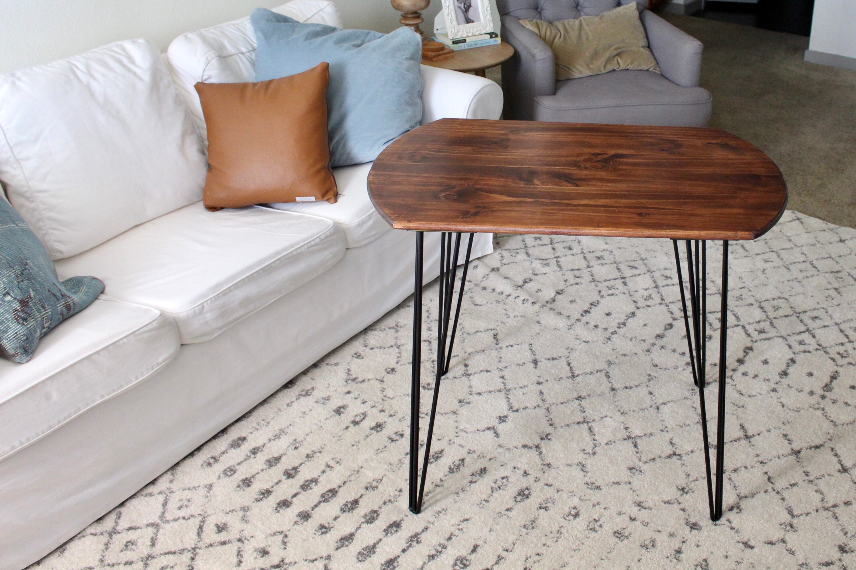 Round Dining Table with Hairpin Legs Etsy