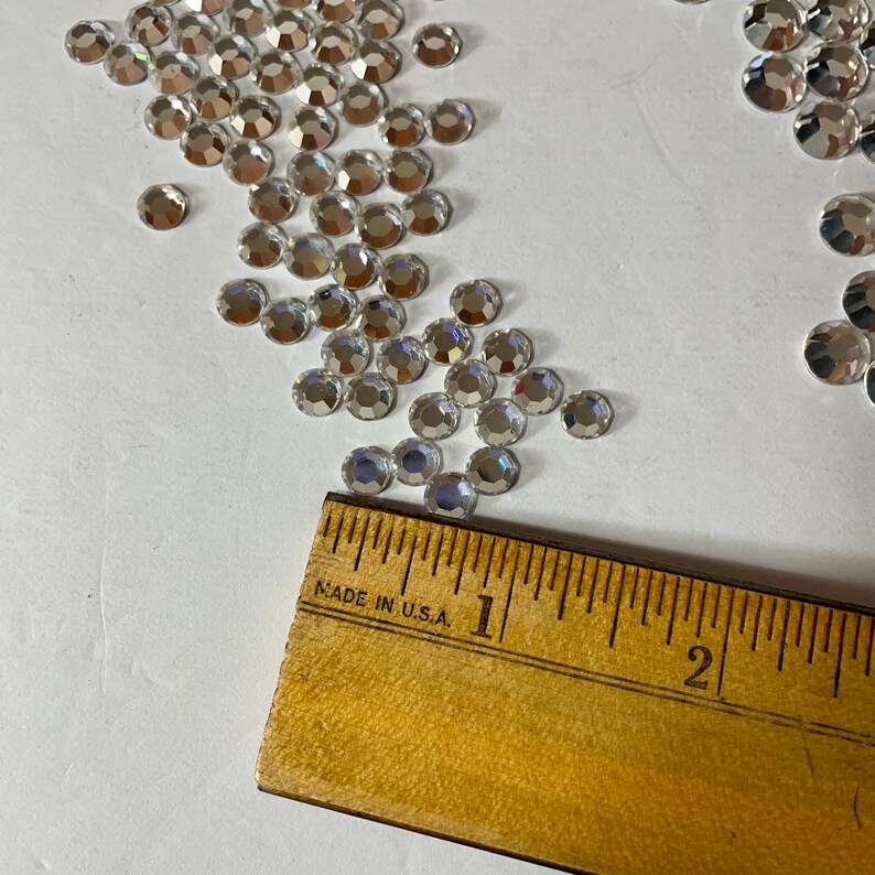 Vintage Flat-back Real Crystal Rhinestones in Gerber Jar - Etsy
