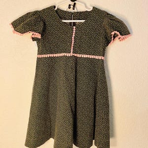 Vintage Floral Handmade Toddler Girl’s Dress with Bloomers Sz 4T