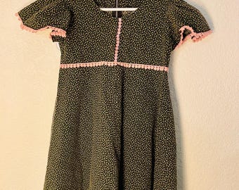 Vintage Floral Handmade Toddler Girl’s Dress with Bloomers Sz 4T