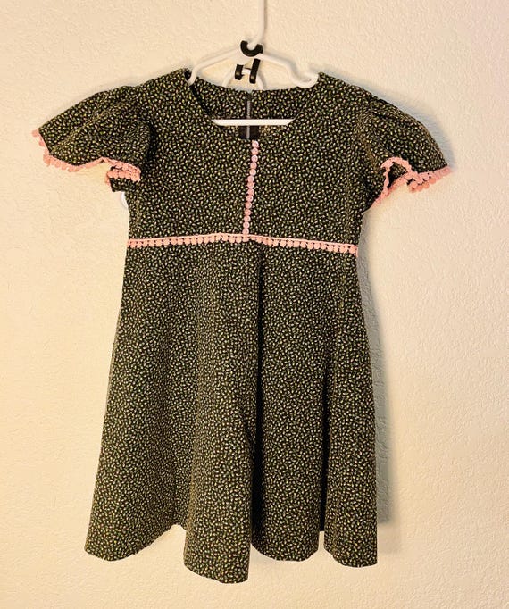 Vintage Floral Handmade Toddler Girl's Dress With Bloomers Sz 4T - Etsy