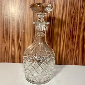 Vintage Cut Crystal Decanter