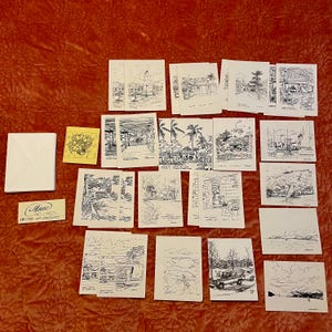 Vintage Blank Art Cards di Morna - Isole Vergini americane