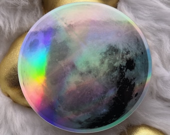 Holographic 'Full Moon' Sticker