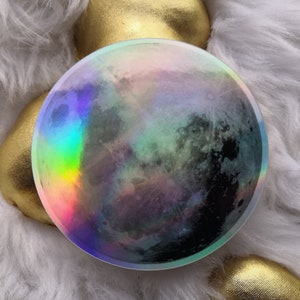Sticker holographique « Pleine lune »