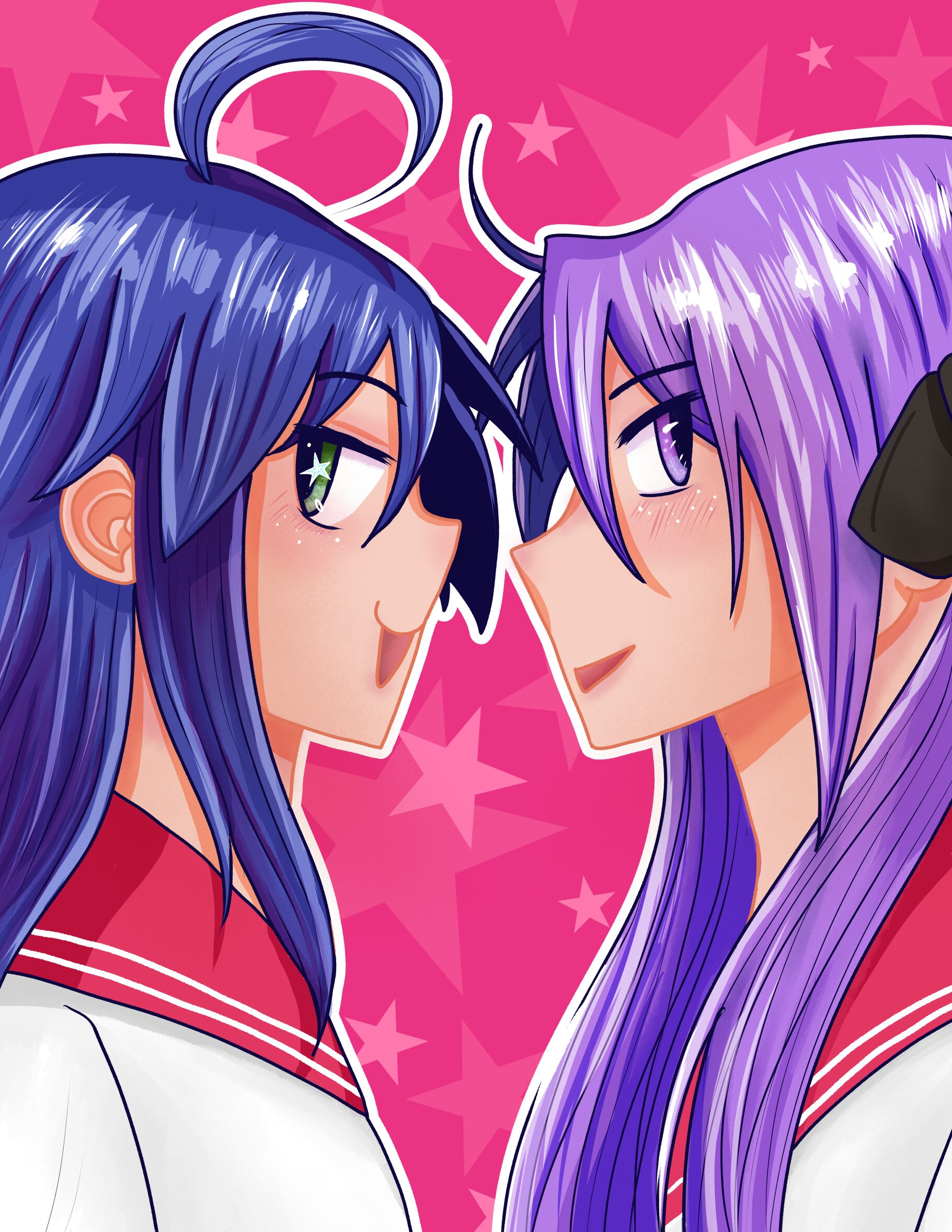 Lucky Star Konata Kagami Print, Anime Art Print