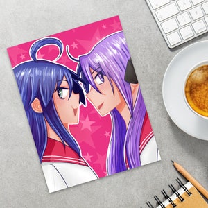 Lucky Star Konata Kagami Print, Anime Art Print