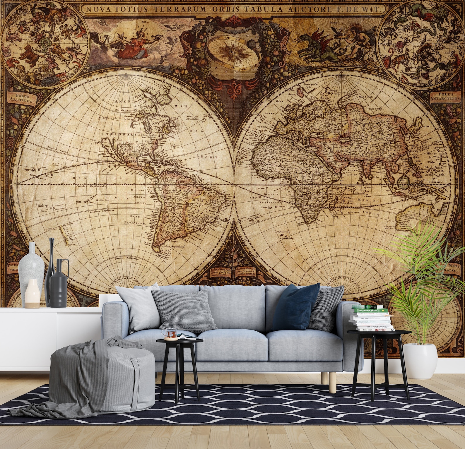 World Map Mural Peel Stick Wallpaper Wallpaper - vrogue.co