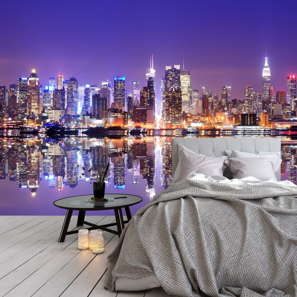 Manhattan Wallpaper Skyline New York NYC Peel And Stick Non Woven Self Adhesive Wall Mural