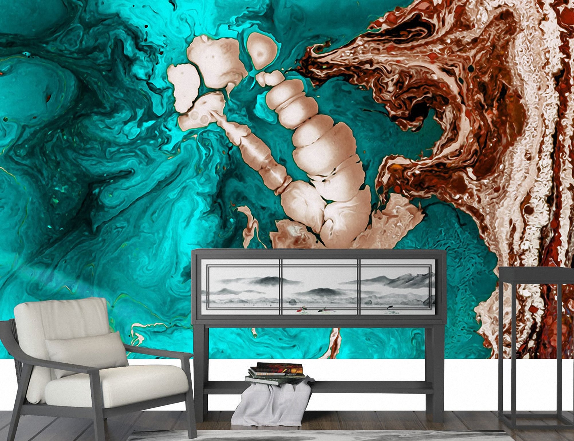 流体アート カラフルアートフィギュア 7体セット