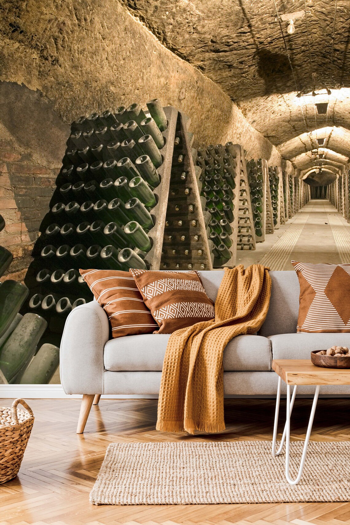 Wine Cellar Wallpaper 3d Peel and Stick Non Woven Removable Etsy