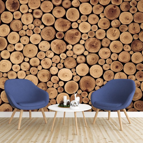 Wood Lumber Wallpaper Wooden 3d Peel and Stick Non Woven Self Etsy