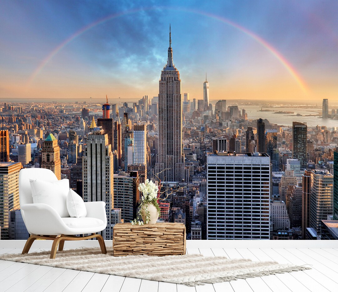 Nova york papel de parede skyline panorama nyc cityscape arranha-céus ...