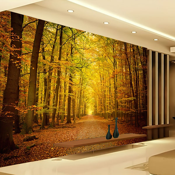 Forest Wallpaper Enchanting Birch Tree Nature 3d Landscape Peel And Stick Removable Non Woven Self Adhesive papier peint tapete Wall Mural