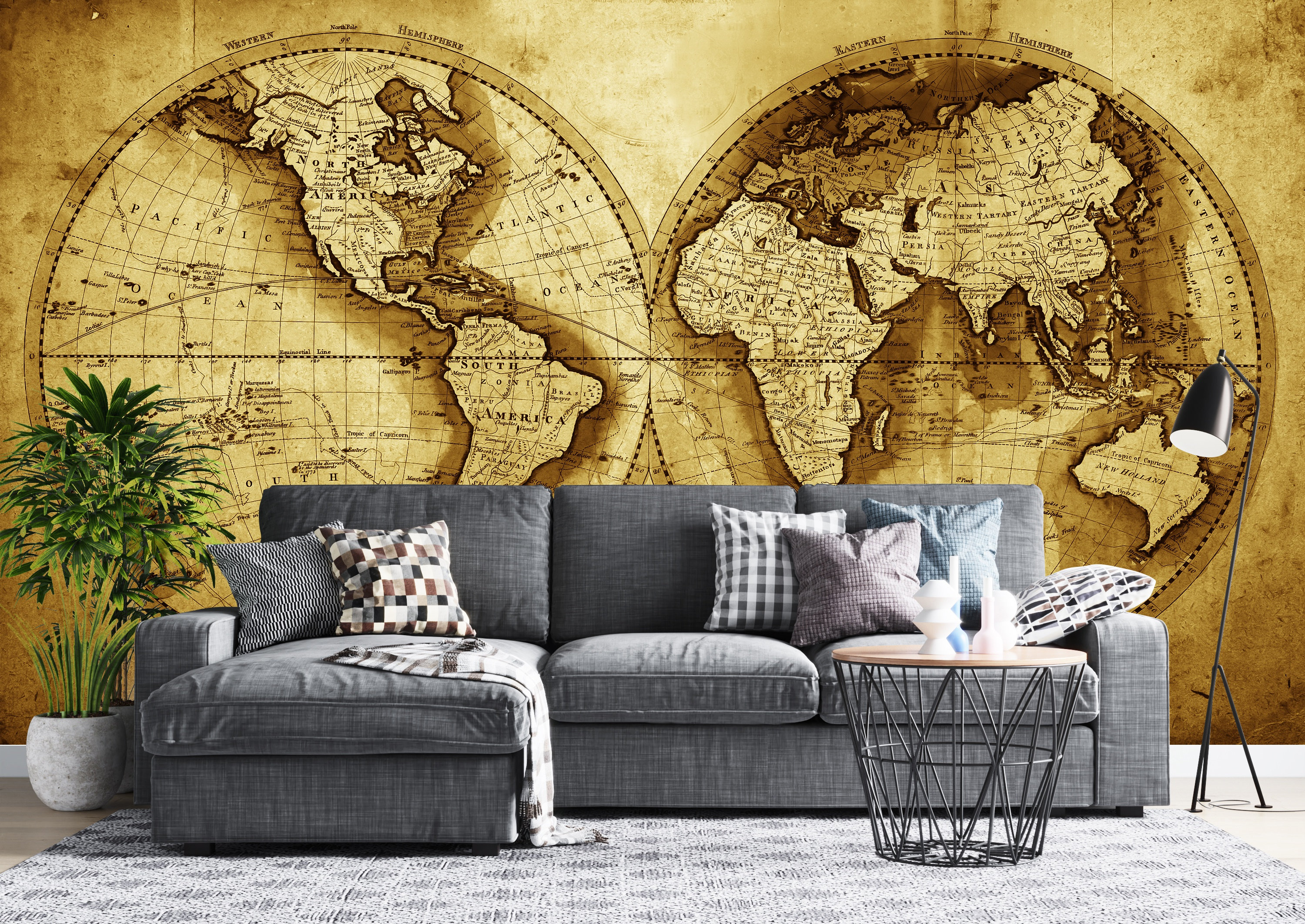 Map Wallpaper Peel and Stick Self Adhesive Political World Map Etsy UK
