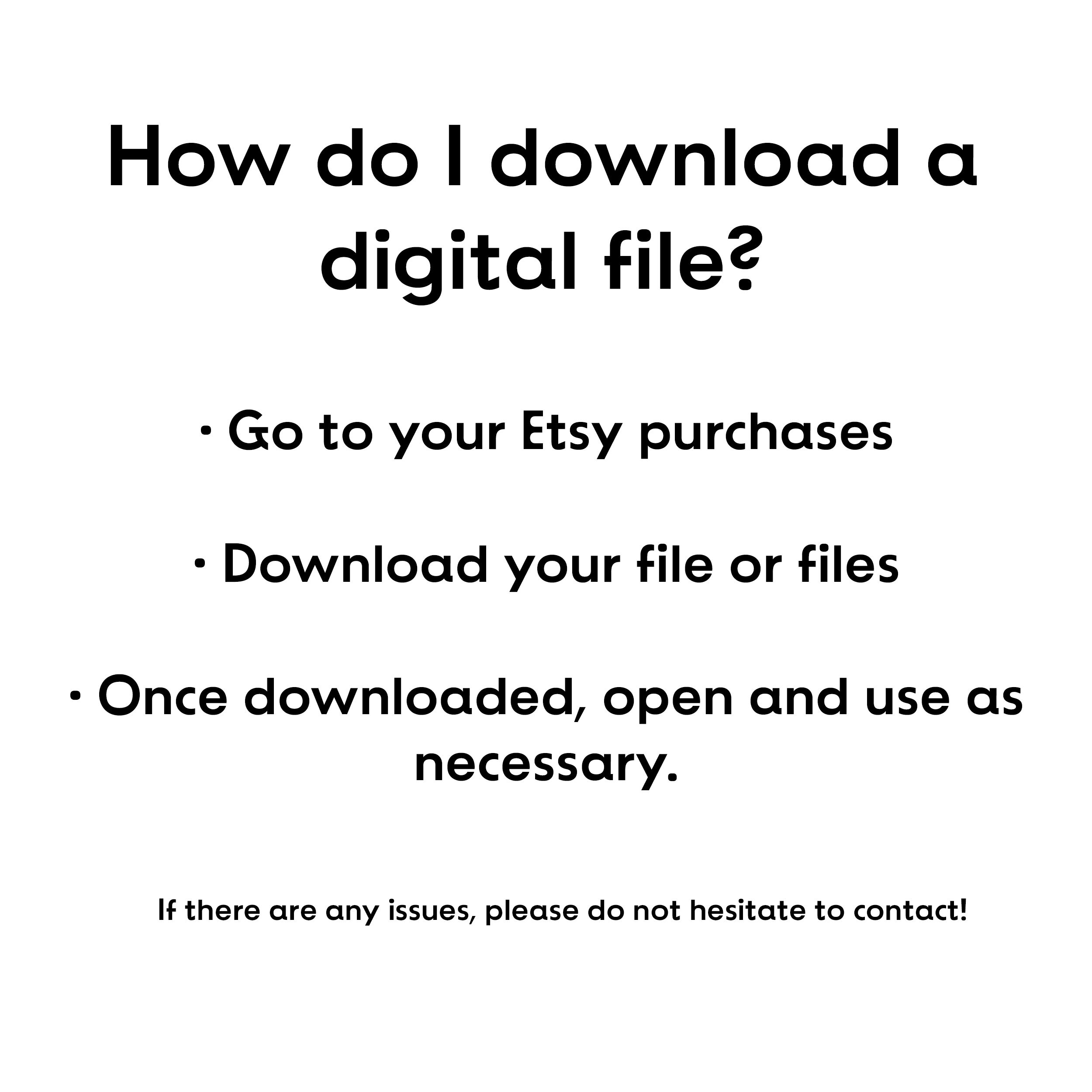 To Do List Printable Pdf Pattern for Students Digital Download Etsy