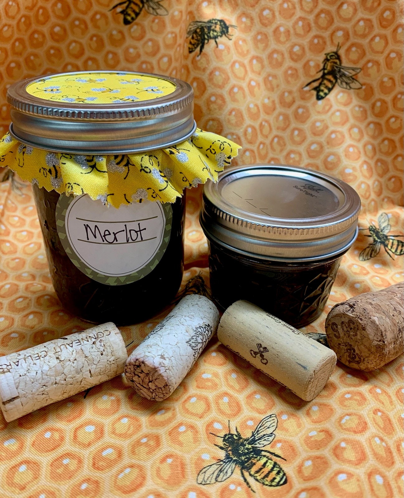 Wine Jelly 4oz 8oz Jars, Sangria Pink Moscato White Niagara White