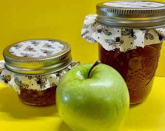 Apple Pie Jelly 4oz - 8oz Jars - Homemade Canned - Bees Knees Jelly