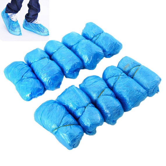 100Pcs Disposable Plastic Thick Outdoor Rainy Day Carpet Cleaning