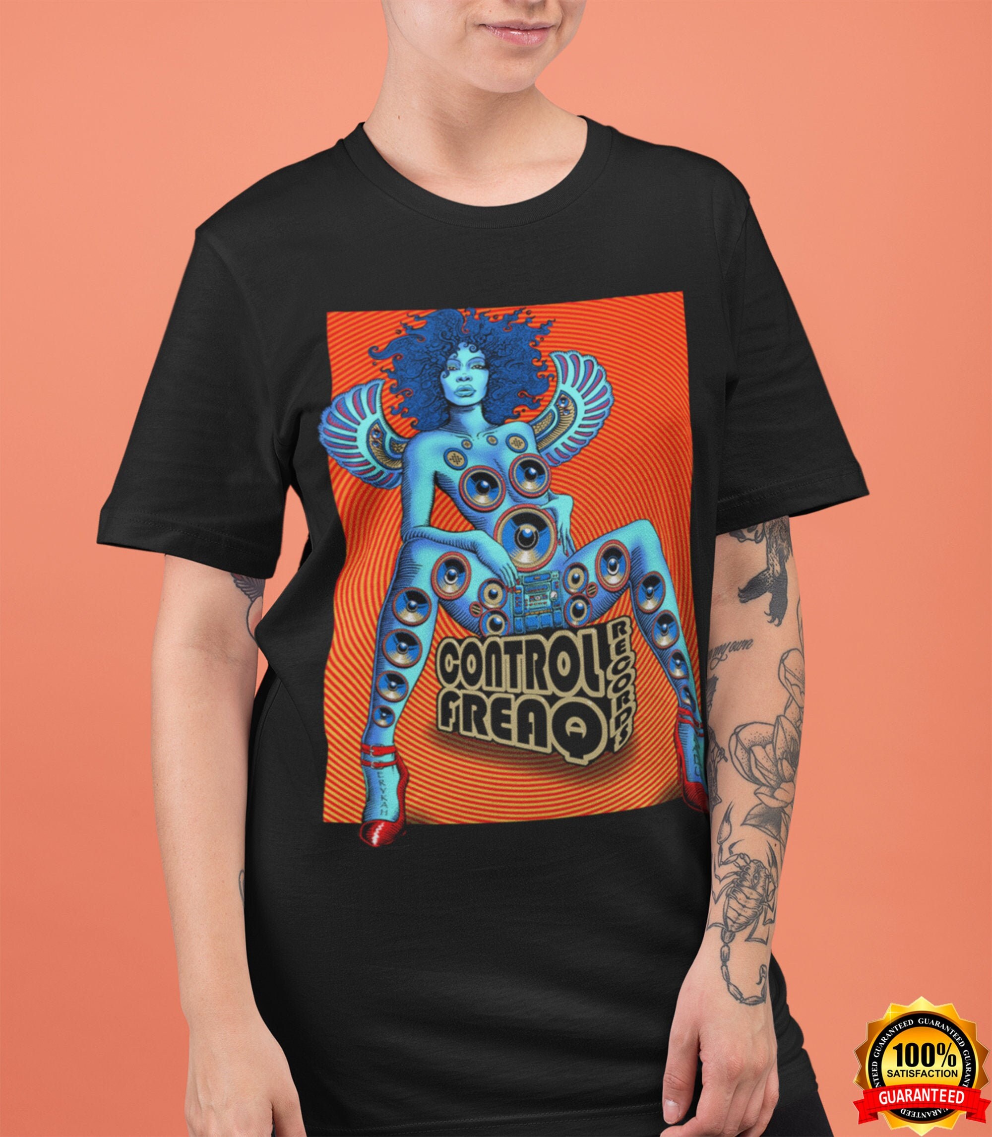 Erykah Badu Shirt Erykah Badu Control Freaq Records Shirt Etsy
