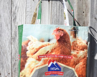 Make your own DIY Chicken Feed Bag Market Tote  Fresh Eggs Daily with  Lisa Steele